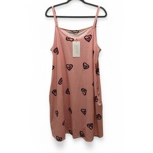 BloomChic NWT 14/16 Pink Heart Pattern Midi Dress